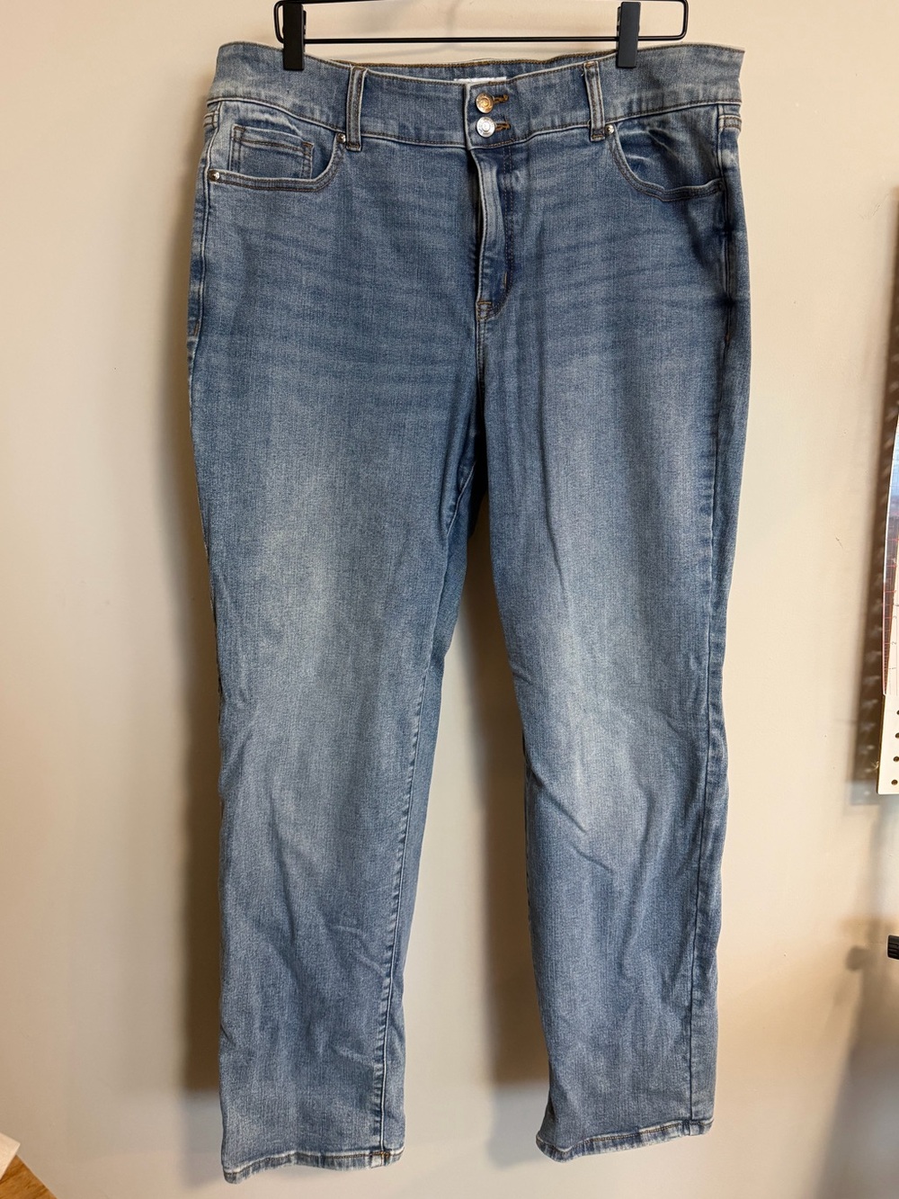 Lane Bryant Tighter Tummy High Rise Straight Leg Jeans